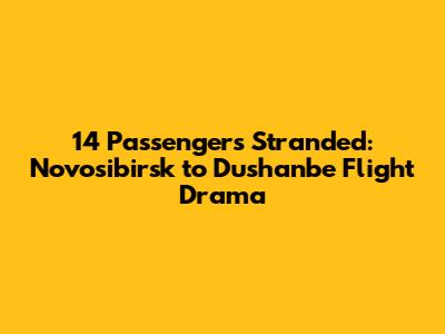 14 Passengers Stranded: Novosibirsk to Dushanbe Flight Drama
