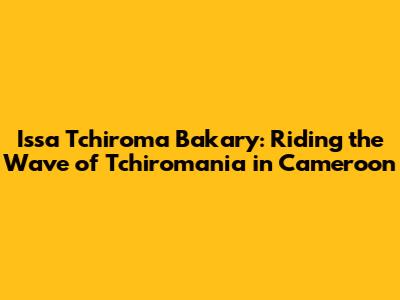 Issa Tchiroma Bakary: Riding the Wave of 'Tchiromania' in Cameroon