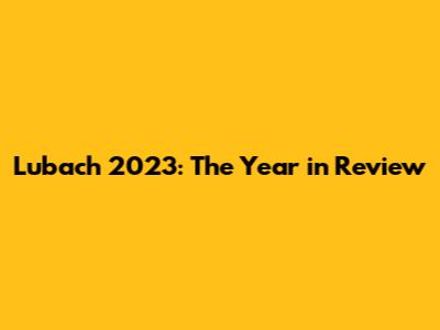 Lubach 2023: The Year in Review