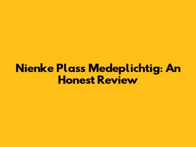 Nienke Plas's "Medeplichtig": An Honest Review