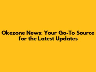 Okezone News: Your Go-To Source for the Latest Updates