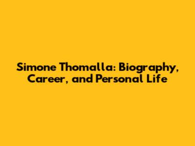 Simone Thomalla: Biography, Career, and Personal Life