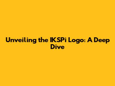 Unveiling the IKSPi Logo: A Deep Dive