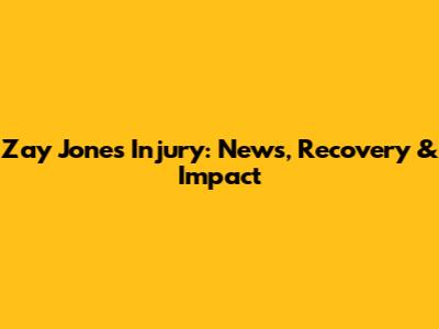 Zay Jones Injury: News, Recovery & Impact